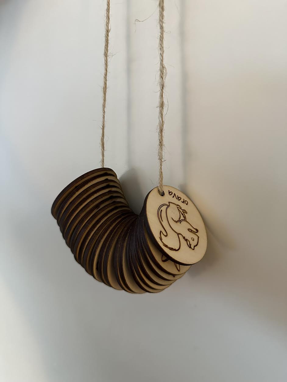 Glow form™ from my own photo on a wooden stand