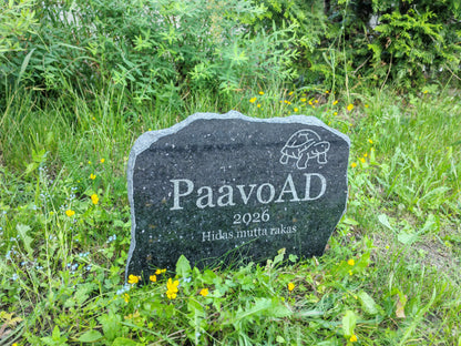 Lemmikin Hautakivi - Haukivi™ - Koiran ja kissan muistokivi kaiverruksella